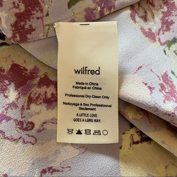 Aritzia Wilfred Promener Blouse - Lilac/Floral, Size Small - Picture 4 of 9